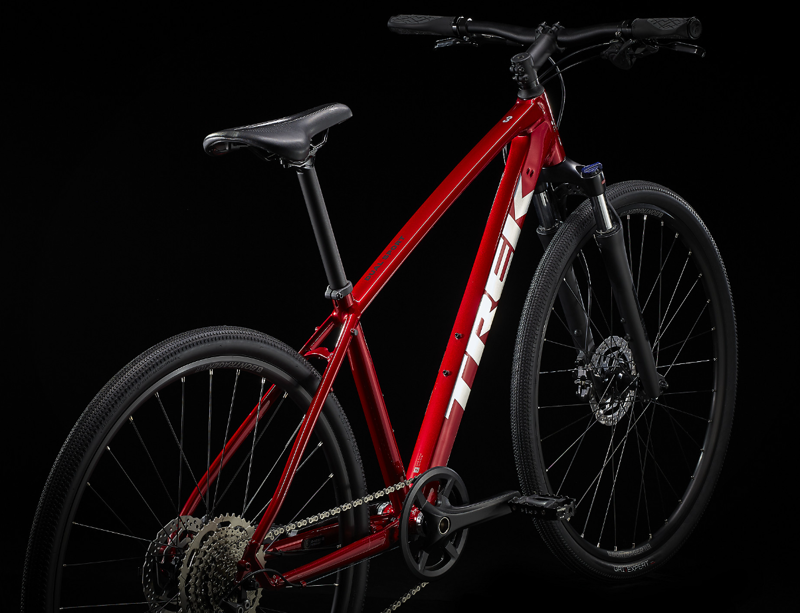Trek Dual Sport 3 Hybrid Bike 2023 in Rage Red-5